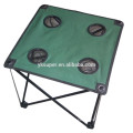 2015 fashionable outdoor foldable camp table with cup holder